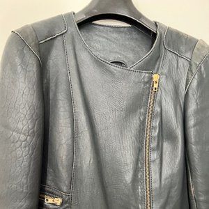 Maje leather motorcycle jacket